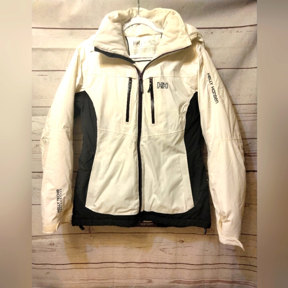 Helly Hansen Women's XL Winter Coat. White/Charcoal/Purple. Perfect Cond. NWOT